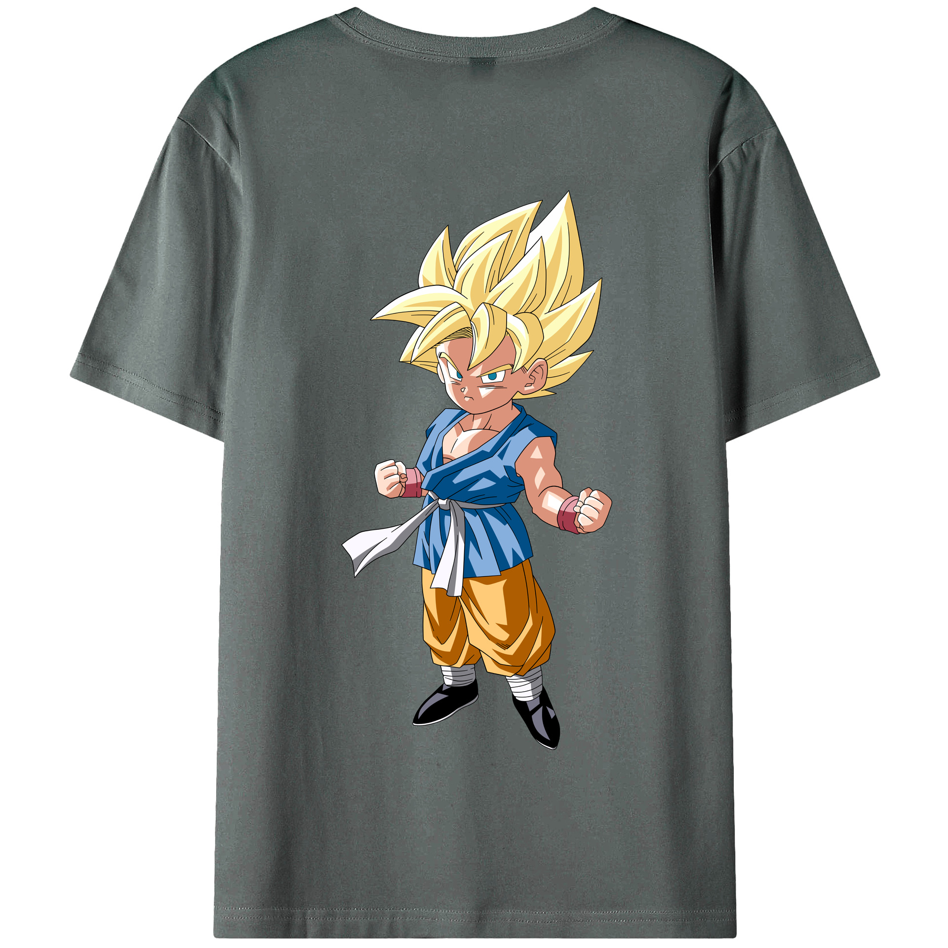 （画像用） ドラゴンボール 孫 悟飯（そんごはん）DRAGON BALL Son Gohan 綿100％半袖Tシャツ（背面プリント）